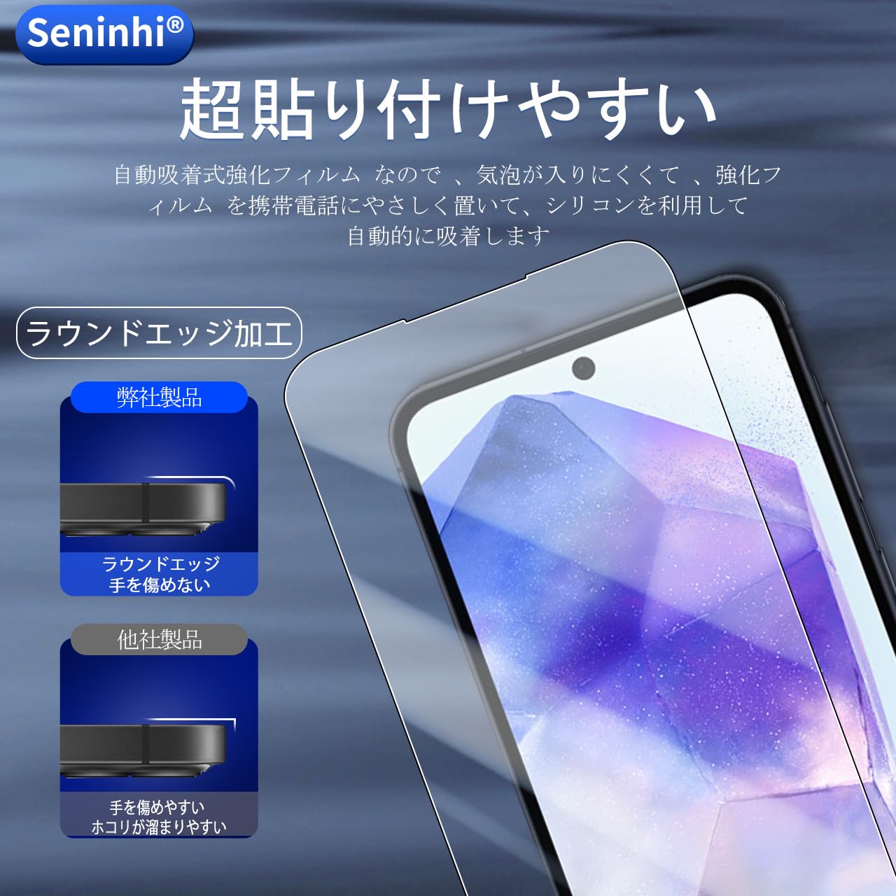 Amazon.co.jp: 対応 Galaxy A55 5G ガラスフイルム（2枚入り）カメラ