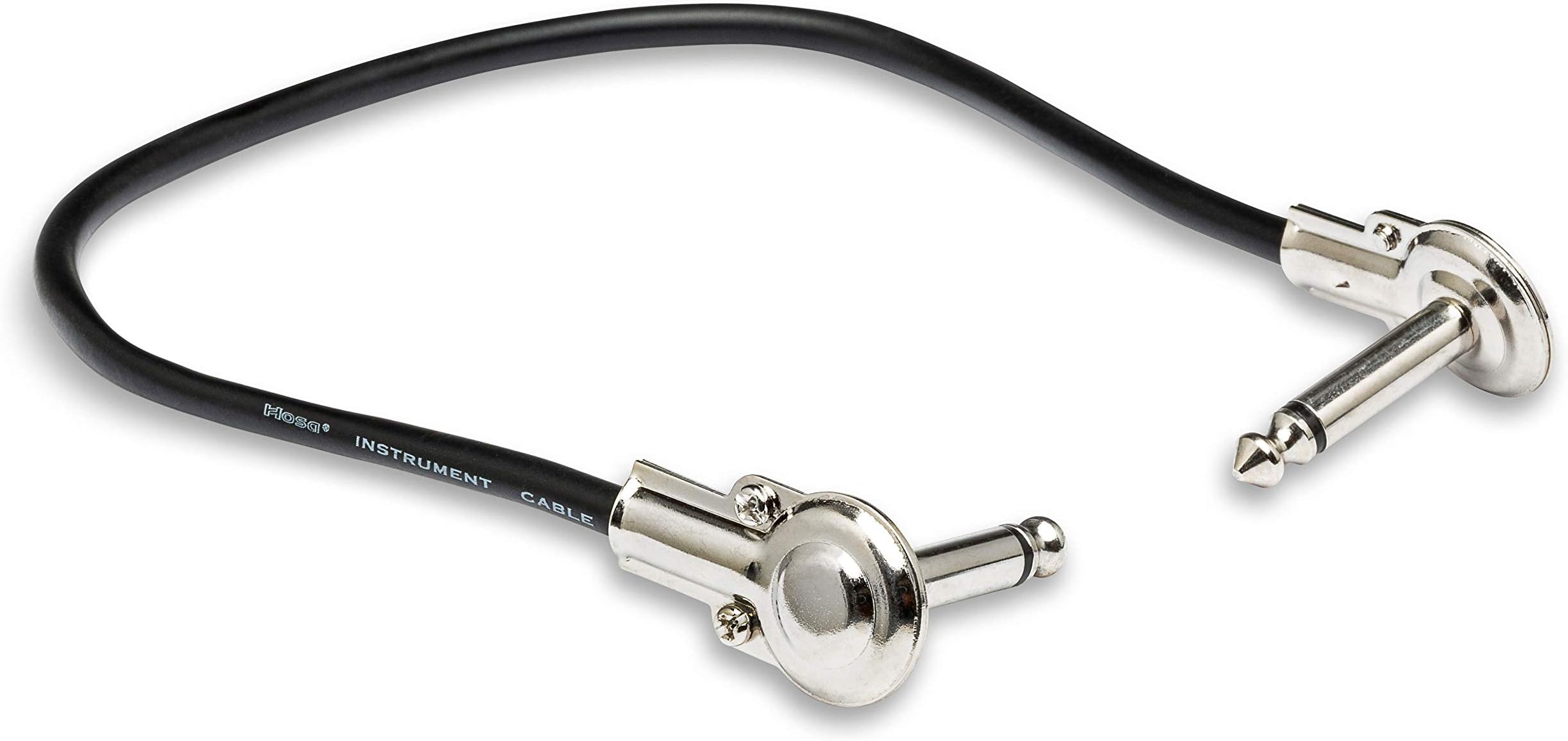 HosaTech IRG-101 1ft Low-Profile Right Angle to Same Guitar Patch Cable