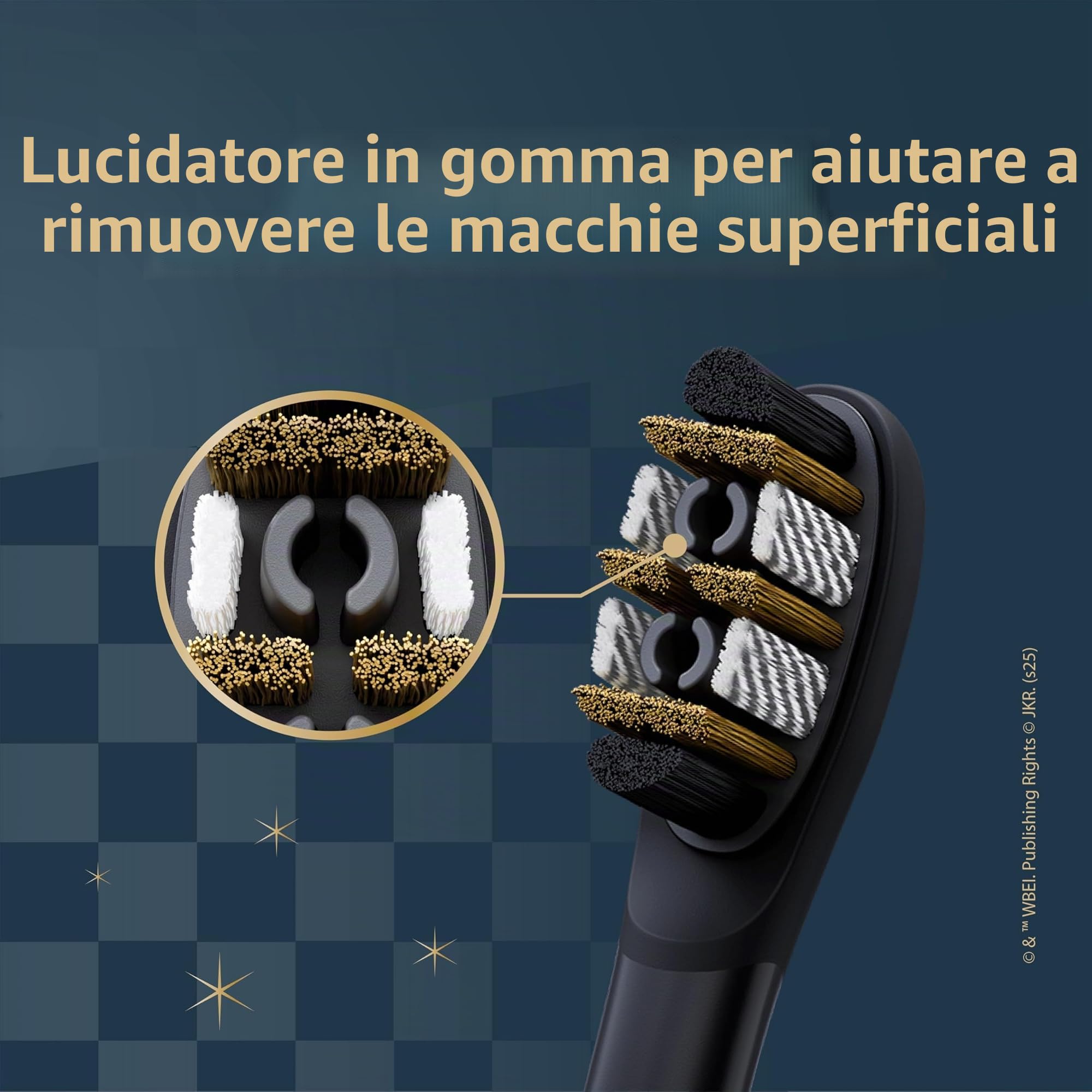 Colgate Harry Potter - Spazzolino da denti elettrico a batteria, per adulti, con 2 testine, morbido