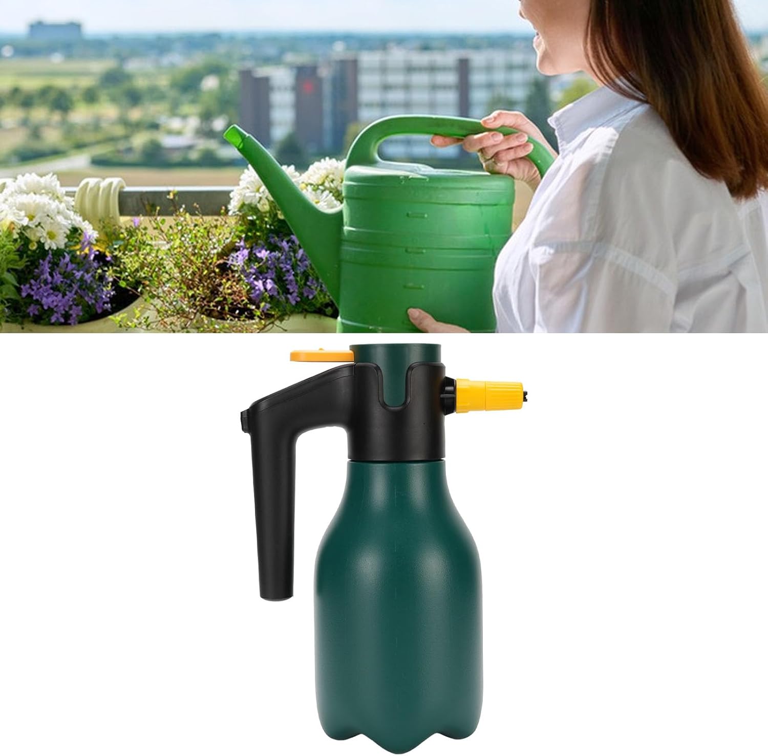 Electric Foam Sprayer Car Soap Sprayer Foam Cannon for Car Washing with 2600mAh Battery USB Charging 2L Capacity ABS Material for Home Garden Outdoor