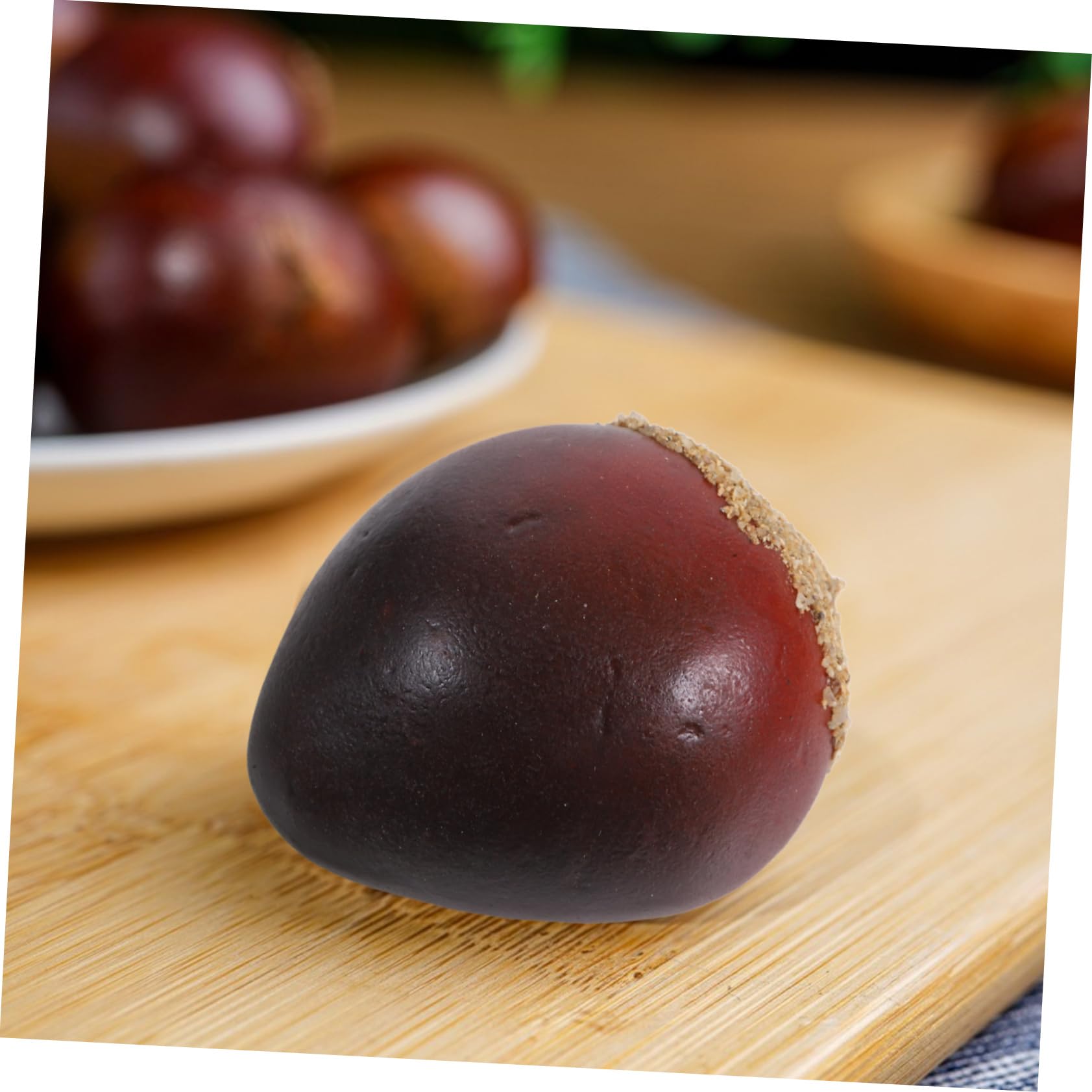 Alipis 5 Juegos Castaña De Espuma Apoyo De Frutas Falsas Castañas Falsas Modelo De Castaño Artificial Hielo Falso Real Nueces Artificiales para El Hogar Modelo De Comida Coffee 30 Uds * 5