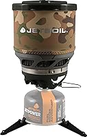 Vista 1 de Jetboil MiniMo - Sistema de cocina para estufa de camping y mochileros con control de calor ajustable Camuflaje
