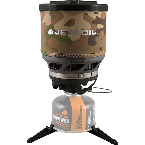 Jetboil MiniMo Camping and Backpacking Stove Cooking System with Adjustable Heat Control