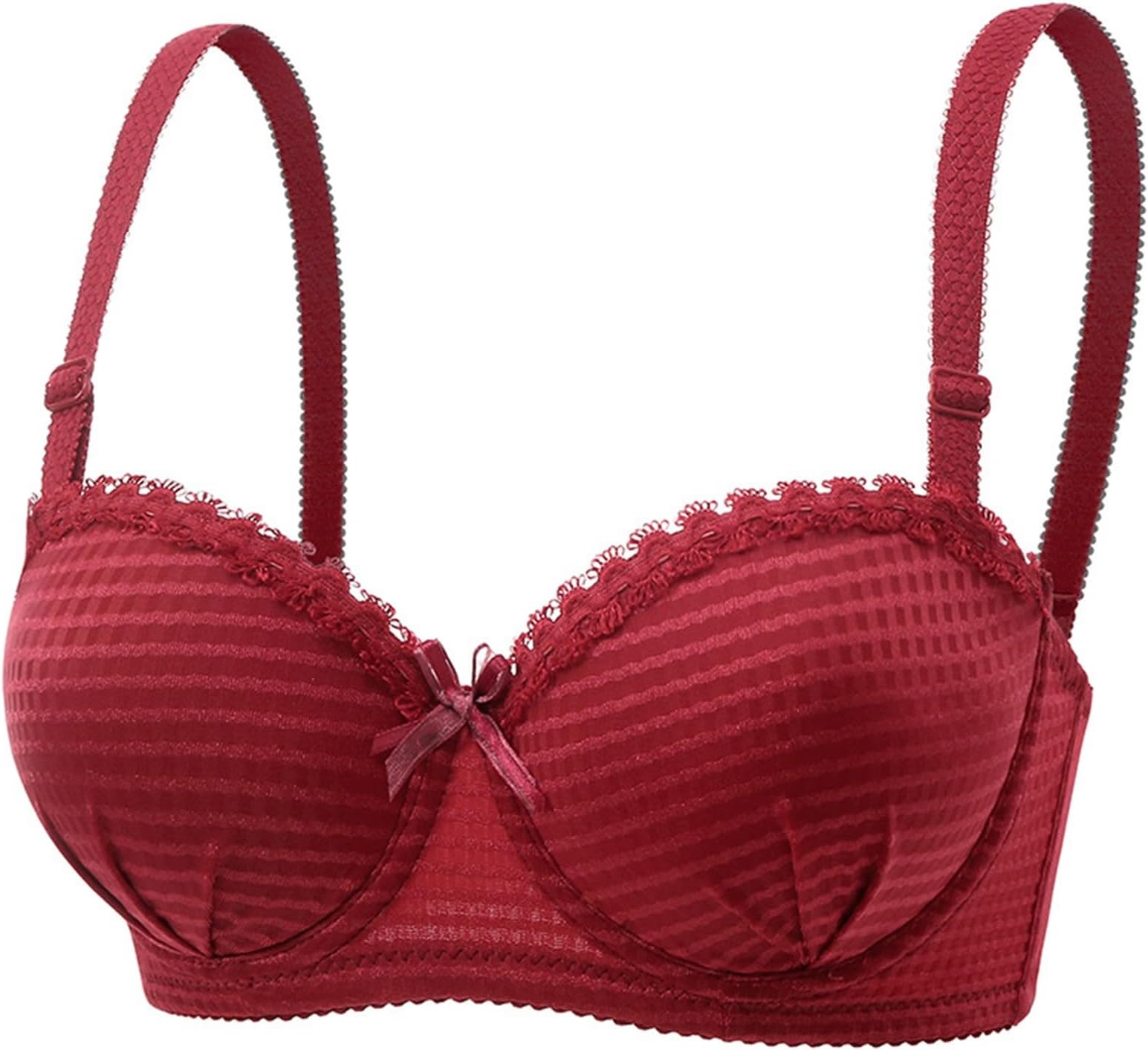 Underwired Minimiser Ladies Bra with Supportive Push Up Padded Adjustable Straps Womens T Shirt Bras Cute Smooth Support Soft Bralettes