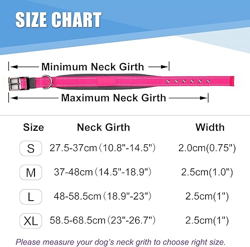 Miniatura 2 de Personalized Dog Collars with Pet Name and Phone Number,Soft Neoprene Padded,Thick Strong Dog Collar,Adjustable Reflective Nylon Collar for Small