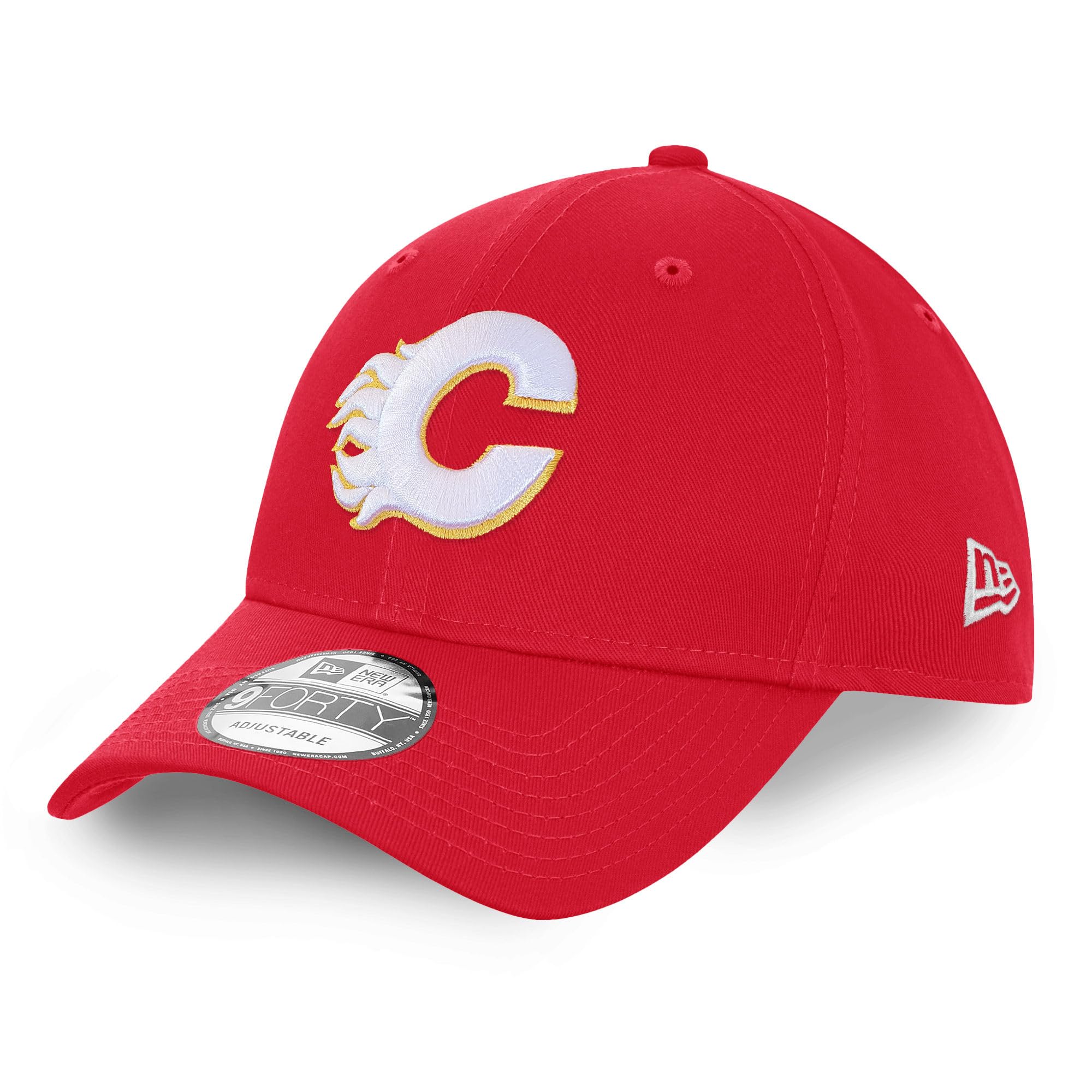 New Era Calgary Flames NHL Injection Red 9Forty Adjustable Snapback Cap