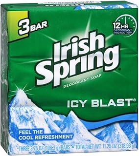Deodorant Bar Soap, Icy Blast, 3.75 oz bars, 3 ea (Pack of 2)