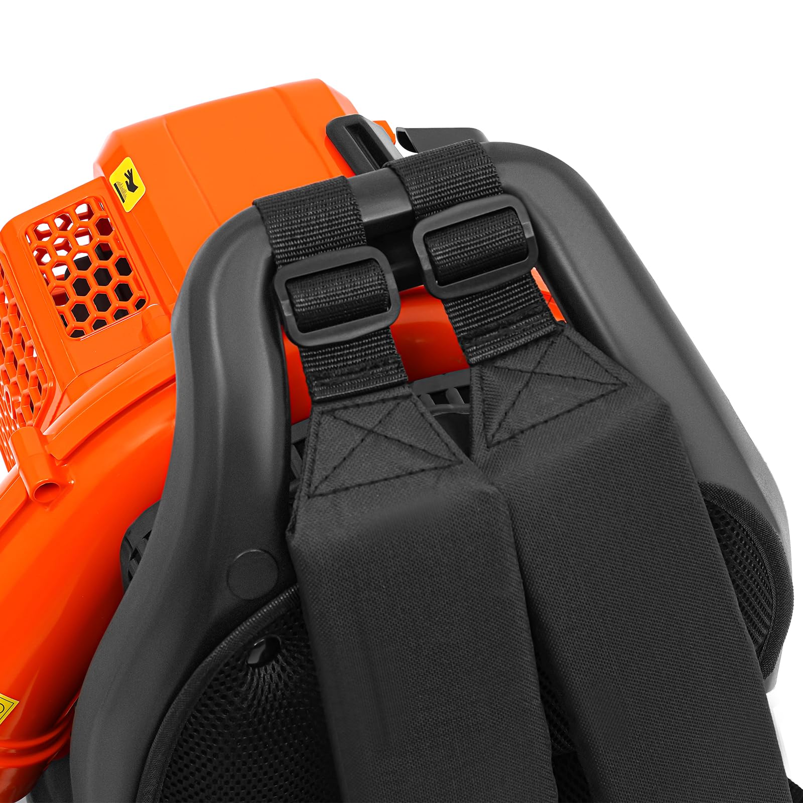 Mochila soplador de hojas de gasolina, potente aspirador de hojas con flujo de aire de 720 m³/h, soplador de hojas profesional para jardín y limpieza de carreteras, soplador de hojas ligero con
