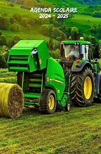 2024 2025: Agenda Scolaire Tracteur, Organisateur Semainier une semaine Par deux Pages,Planificateur Scolaire Pour Étudiants (primaire,Collège,lycée, université)