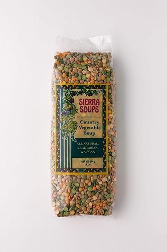 Mezcla de sopa de verduras vegetarianas veganas sin gluten totalmente natural, paquete de 3 19.19 oz 19.2 oz cada uno