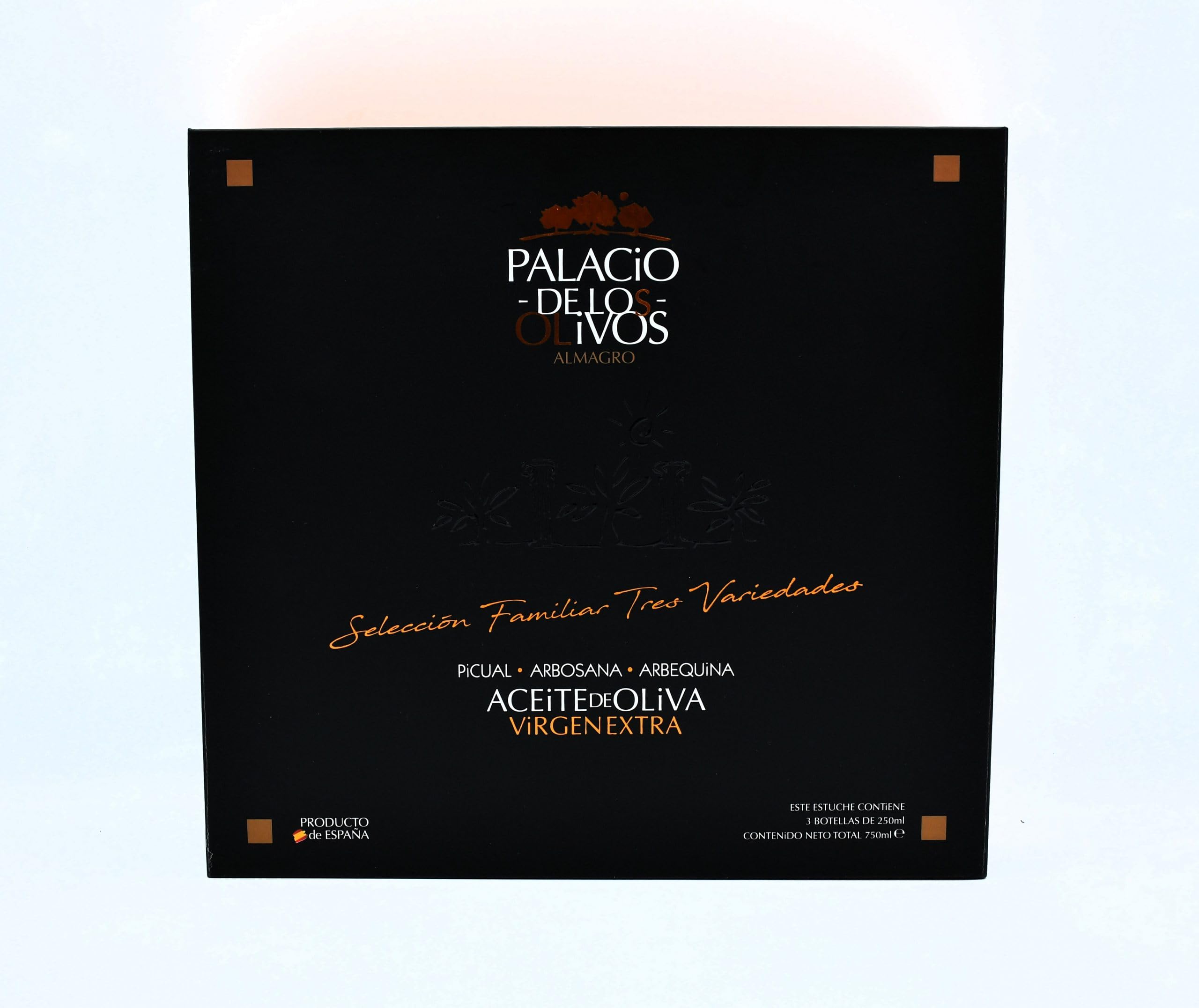 PALACIO DE LOS OLIVOS | Familien-Geschenkset: Drei Sorten natives Olivenöl extra – 3 x 250 ml