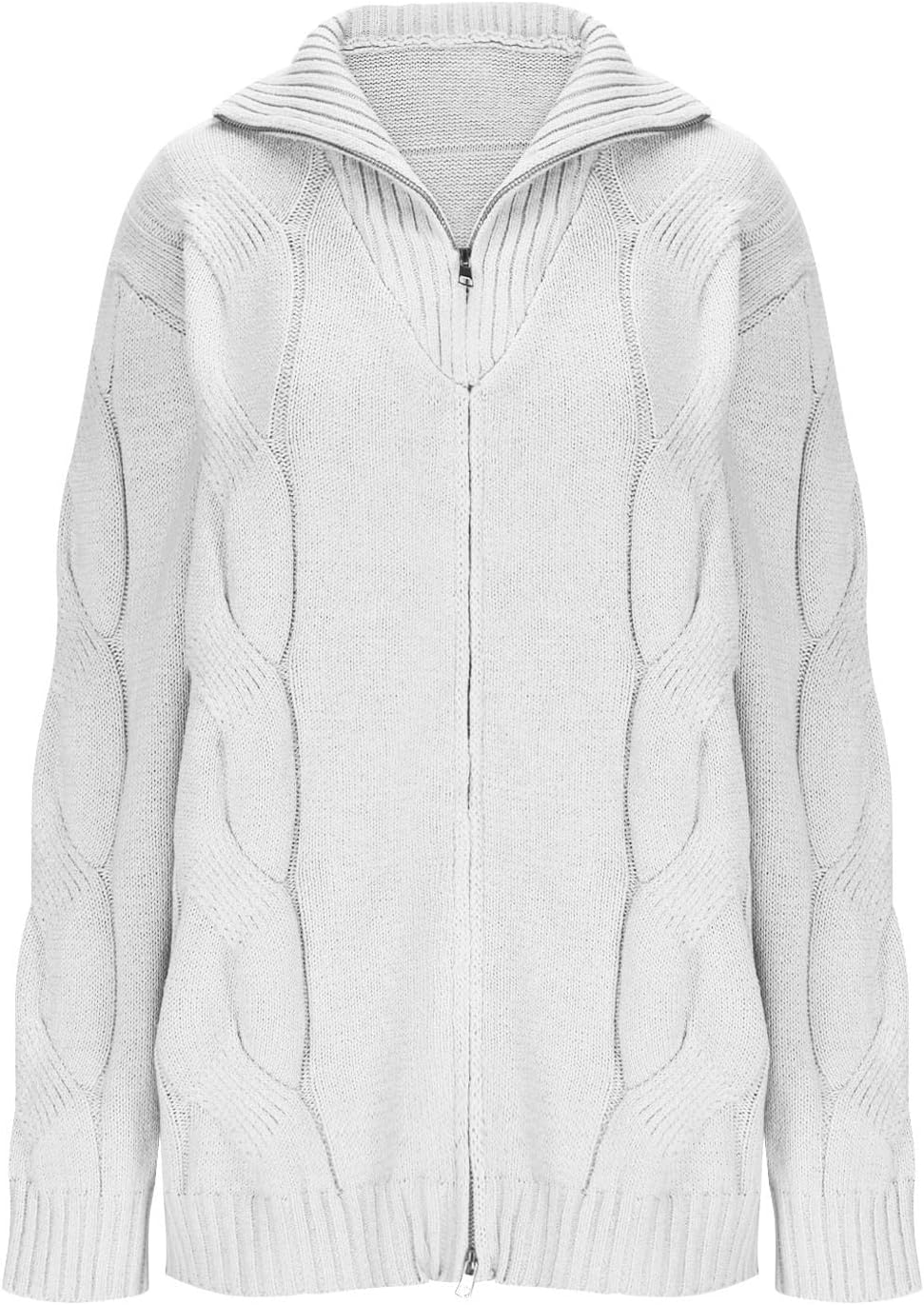 Cardigan for Men Fashion Textured Open Front Knitted Jackets Full Zip Fall Long Sleeve Jumper Plus Size Knit Cardigans