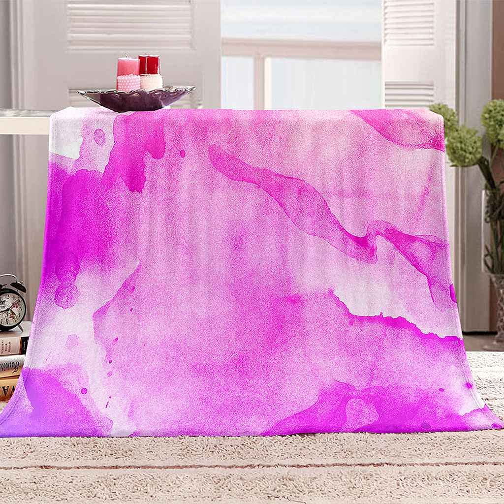 Couverture polaire en flanelle violette pour réchauffer vos soirées canapé