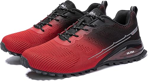 Miniatura 2 de Kricely - Tenis de correr para hombre, para caminar y hacer senderismo, tenis para entrenamiento funcional, para exteriores, calzado informal de
