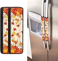 Vista 10 de Fundas para manija de refrigerador con bandera estadounidense de águila, 2 unidades, fundas ajustables para manijas de electrodomésticos, mantiene