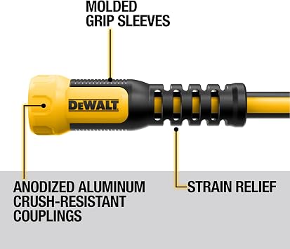 DEWALT Professional Grade Heavy Duty Garden Hose 50 Feet x 5/8 Inch