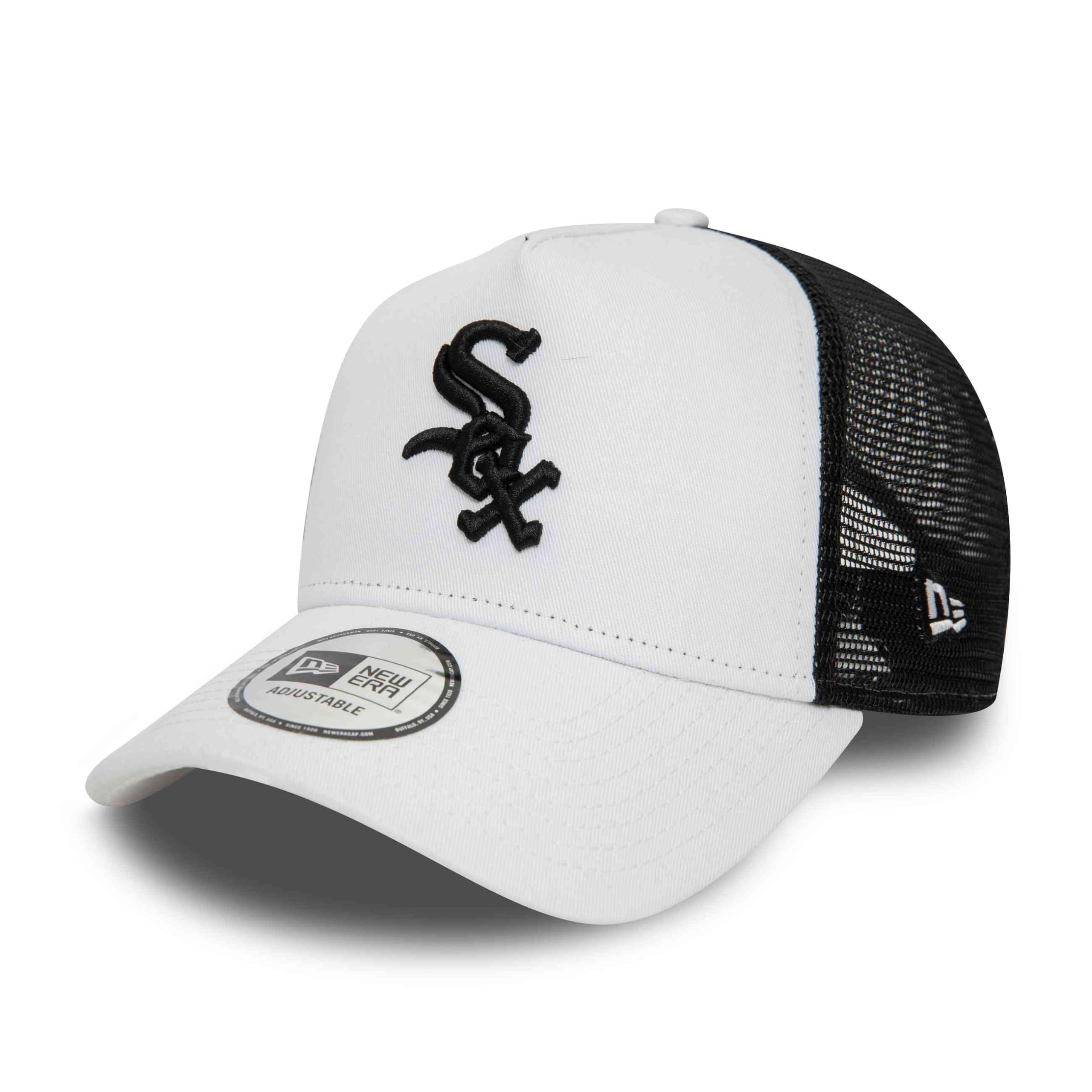 New Era Men's White 9Forty Baseball Cap Hat Trucker League Essential Chicago Sox