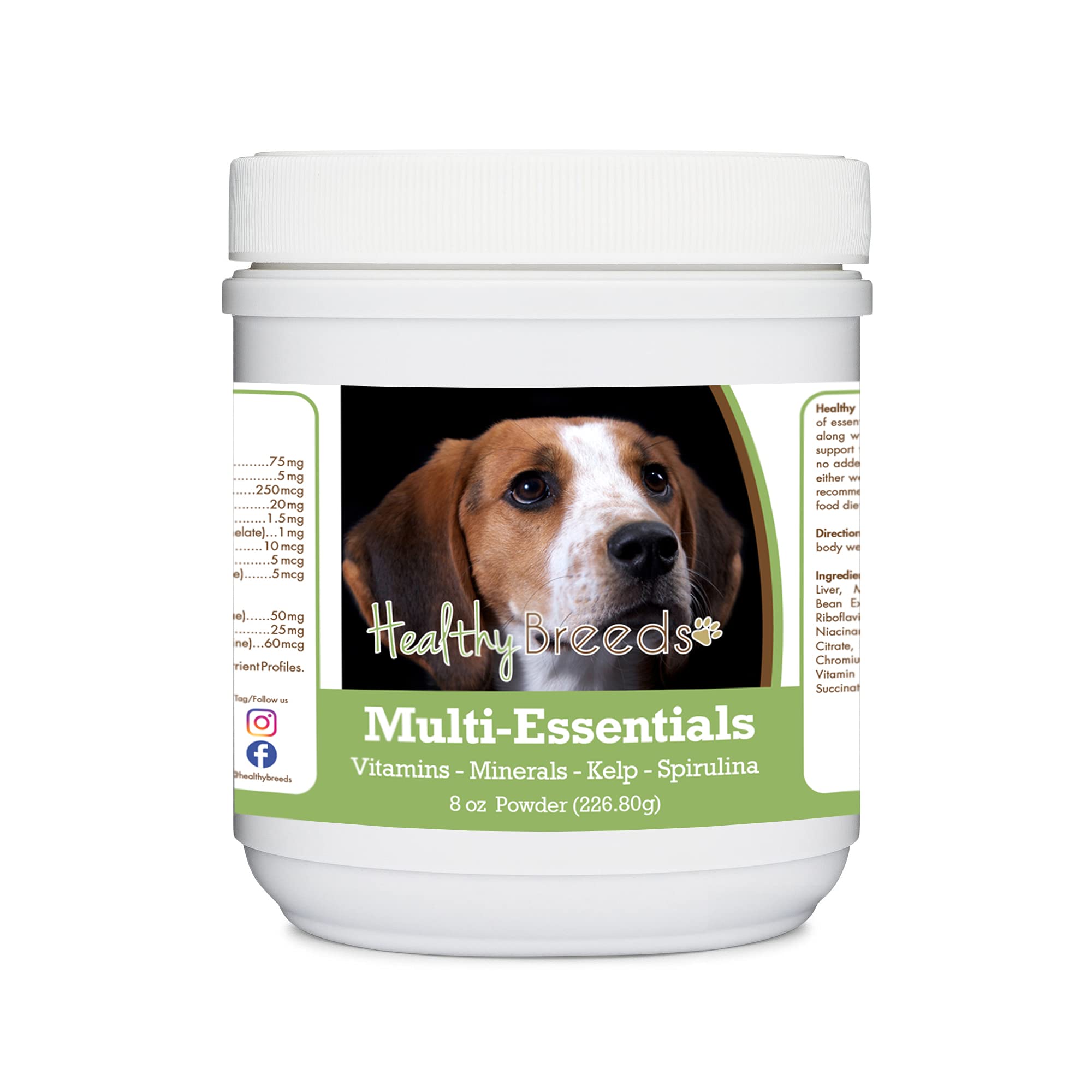Healthy Breeds American English Coonhound Multi-Essentials Powder for Dogs - an Ideal Supplement of Vitamins, Minerals &amp; Antioxidants for Your Dog - 8 oz