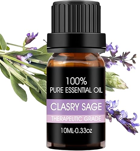 Aceite esencial de salvia clara para difusor, aceite esencial de salvia 100% puro, aceite esencial de salvia clara para la piel, el crecimiento del
