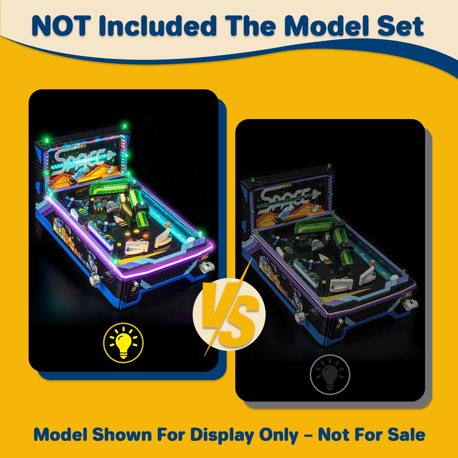 LocoLee LED Light Set Compatible with LEGO 11374 Arcade Pinball Machine - Image 4