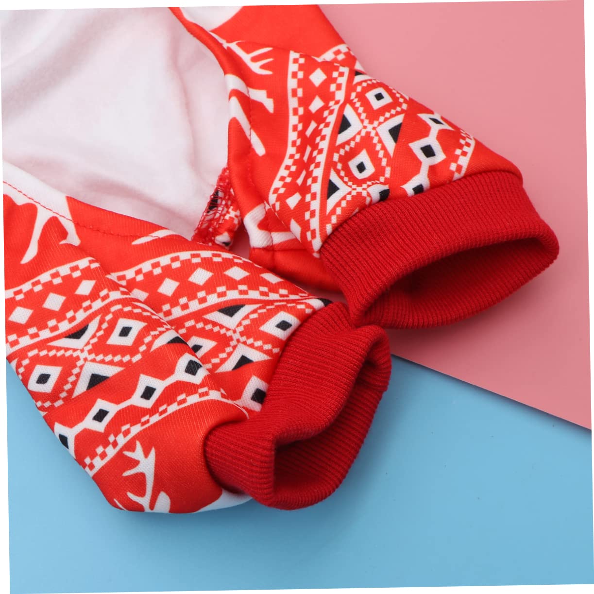 BESPORTBLE 3 Pz Panno Natalizio per Cani Felpa con Cappuccio Canestro da Basket per Uccelli Costume Caldo per Cani Vestiti di Natale Chihuahua Animale Domestico Costumi Natalizi Rosso