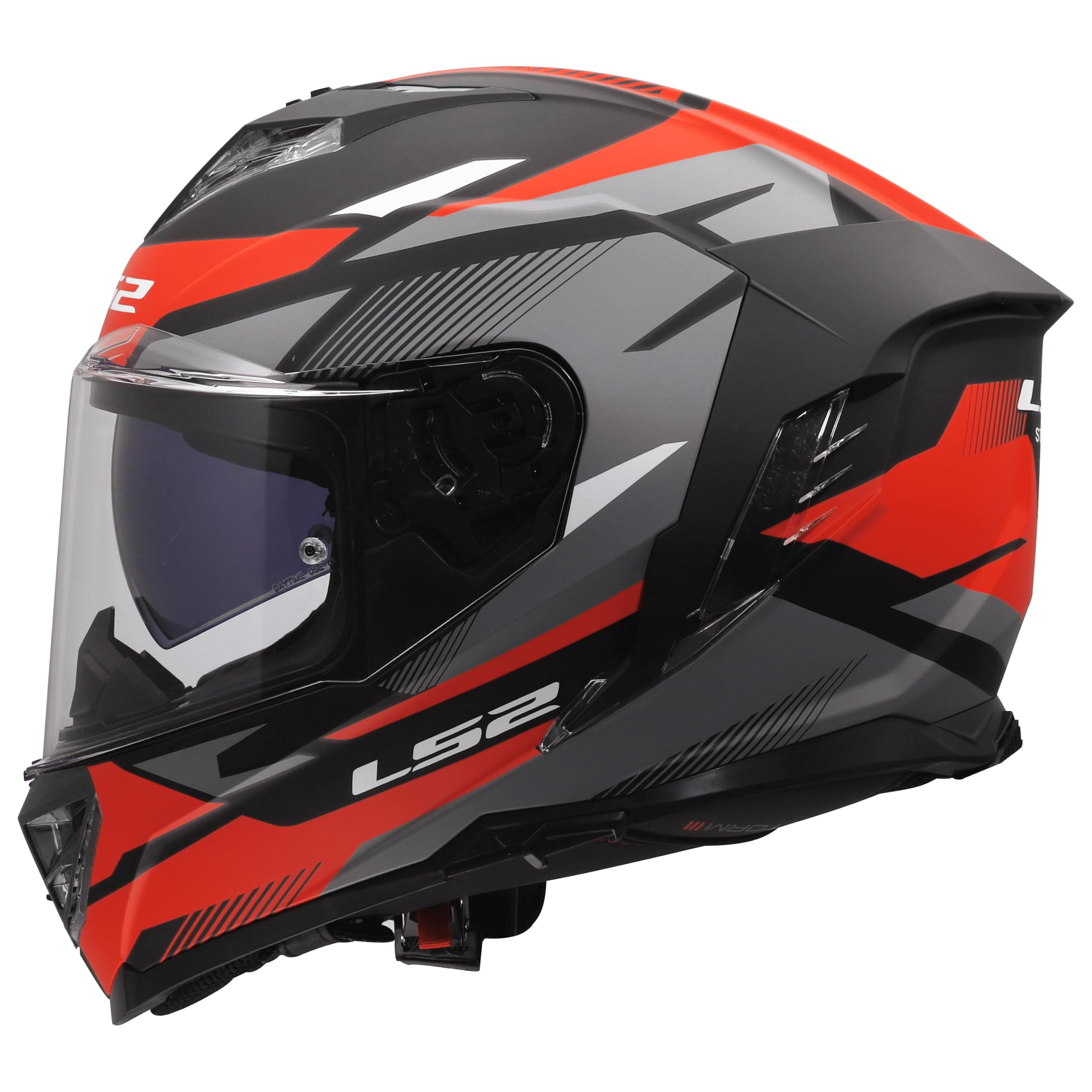 LS2, Casco Moto Integral STORM III KOMAI Black Red, XXS