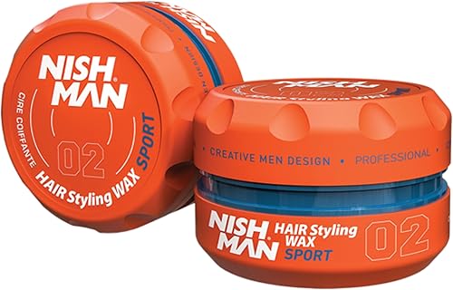 nishman Hair Styling Gel Wax Series 150ml (Pack of 1, 02 Sport)