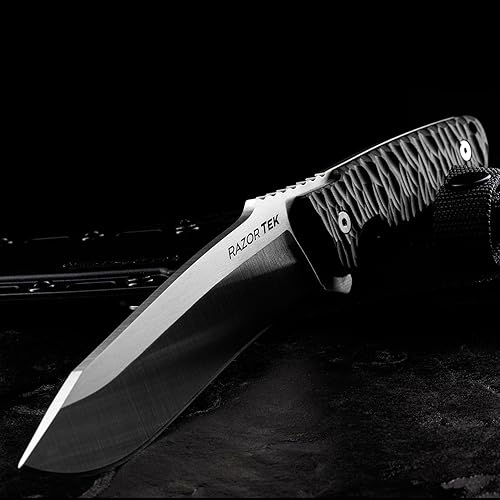 Miniatura 4 de Cold Steel Razor Tek - Cuchillo de 6.5 pulgadas de acero inoxidable 4116 de hoja fija recurva EDC para exteriores, camping, caza, mango ergonómico