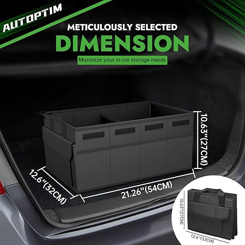 Miniatura 2 de Organizador de maletero, organizador plegable para automóvil con 5 bolsillos, organizador de maletero para SUV, sedán y camioneta con panel base