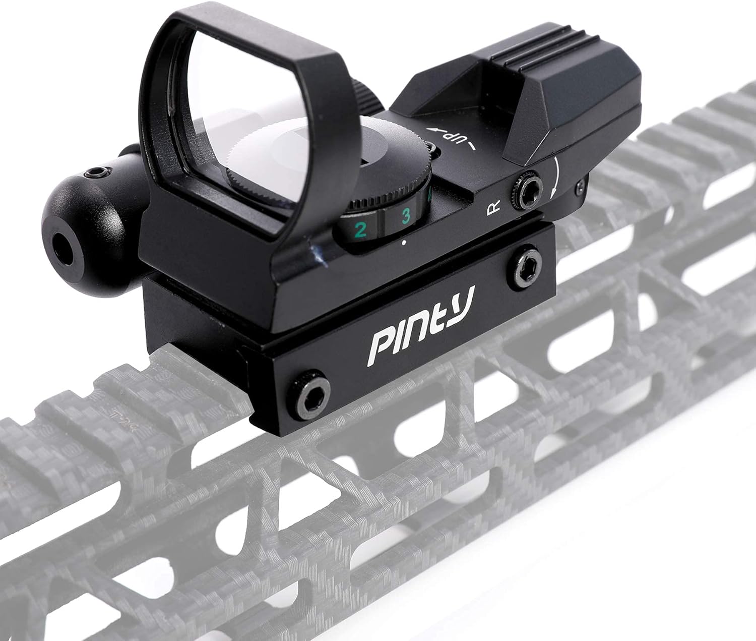 Pinty Red Dot Sight with Integrated Red Laser Sight, Reflex Sight Optics 4 Pattern Reticle : Sports & Outdoors