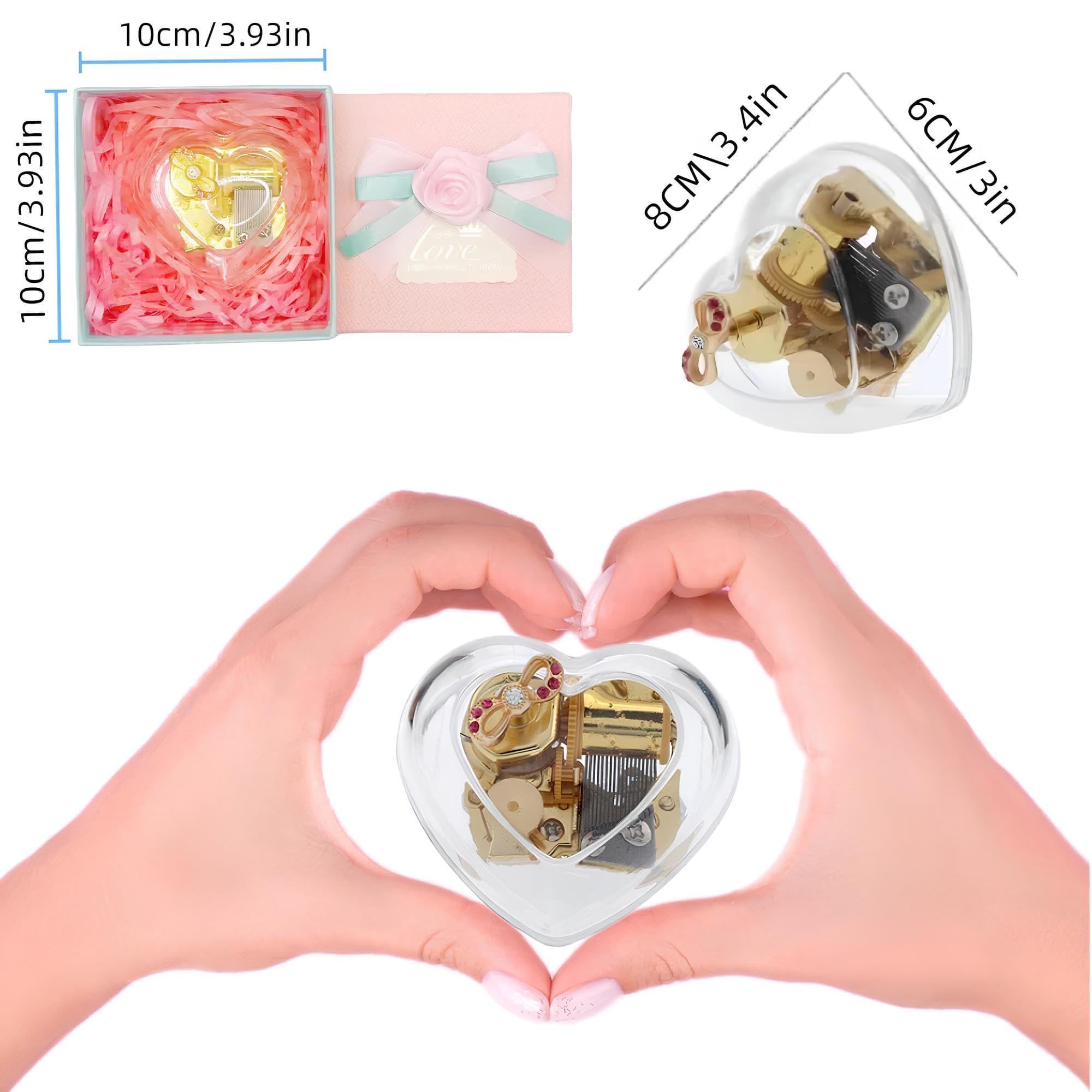 Amazon.co.jp: AUTMORAN A Time for Us オルゴール、ハート型クリア