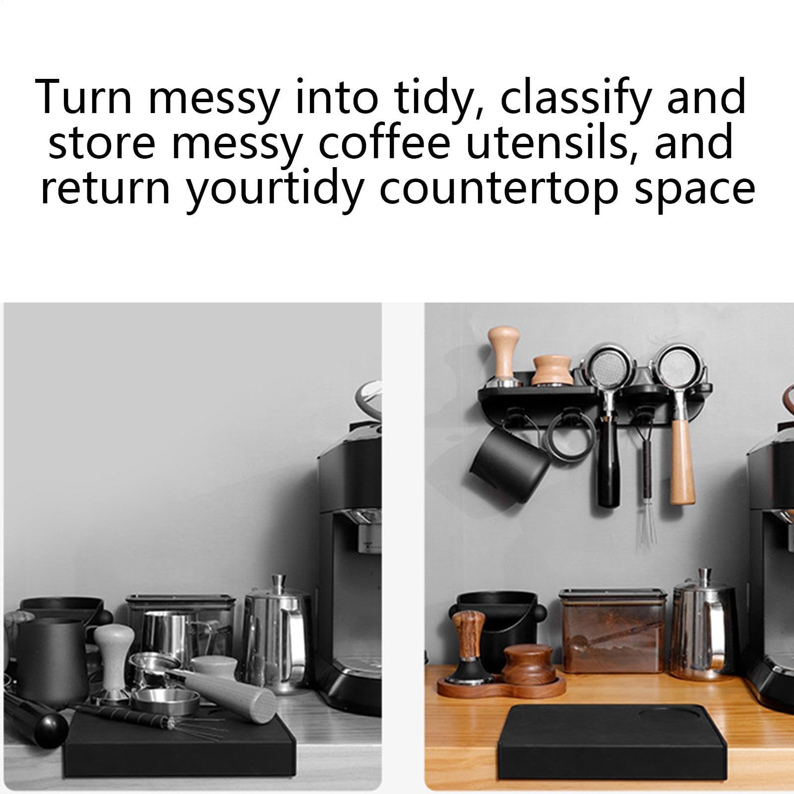 Stacja do kawy uchwyt na akcesoria do kawy ekspres do kawy przechowywanie domu i komercyjnej kawiarni barista stacja narzędziowa kawiarnia akcesoria do przechowywania.