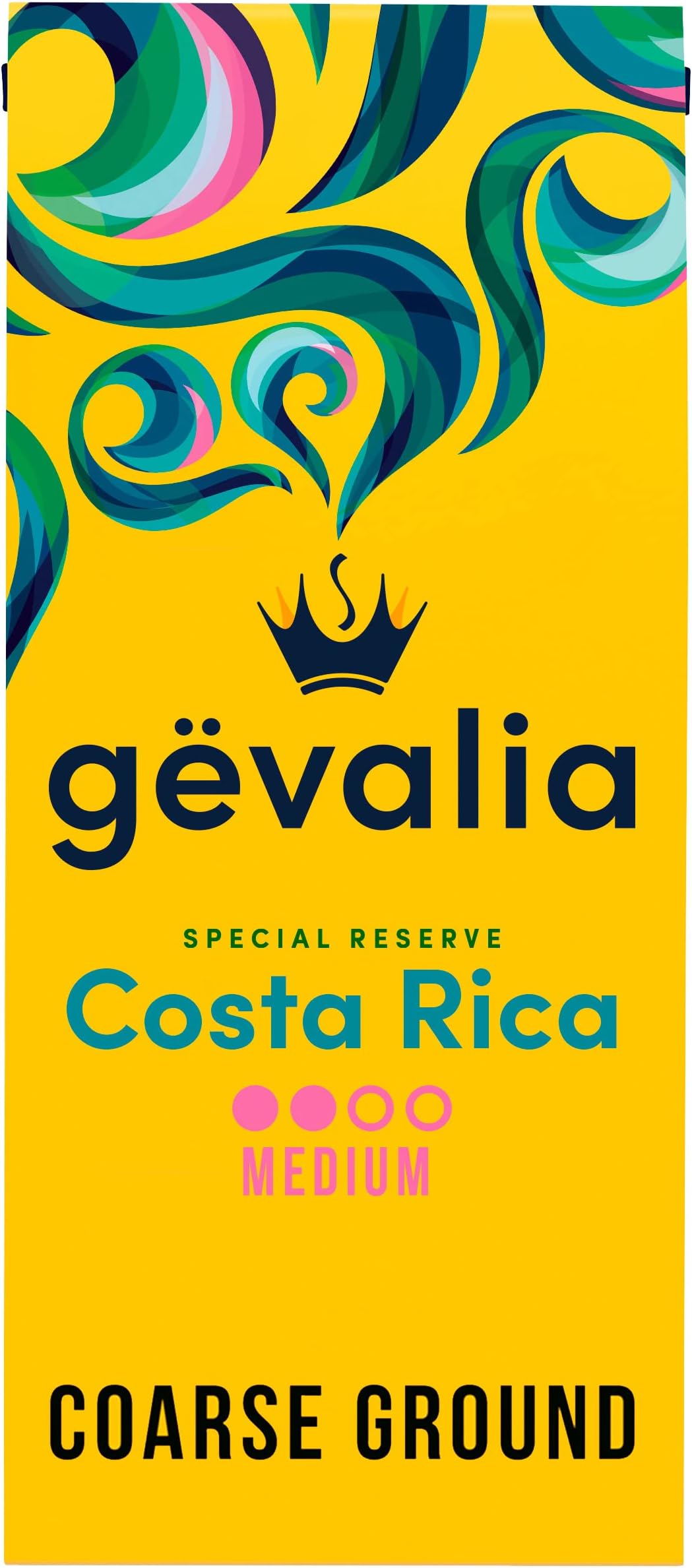 Gevalia Kaffe Special Reserve Costa Rica Medium Dark Roast Coarse Ground Coffee 283g Bag