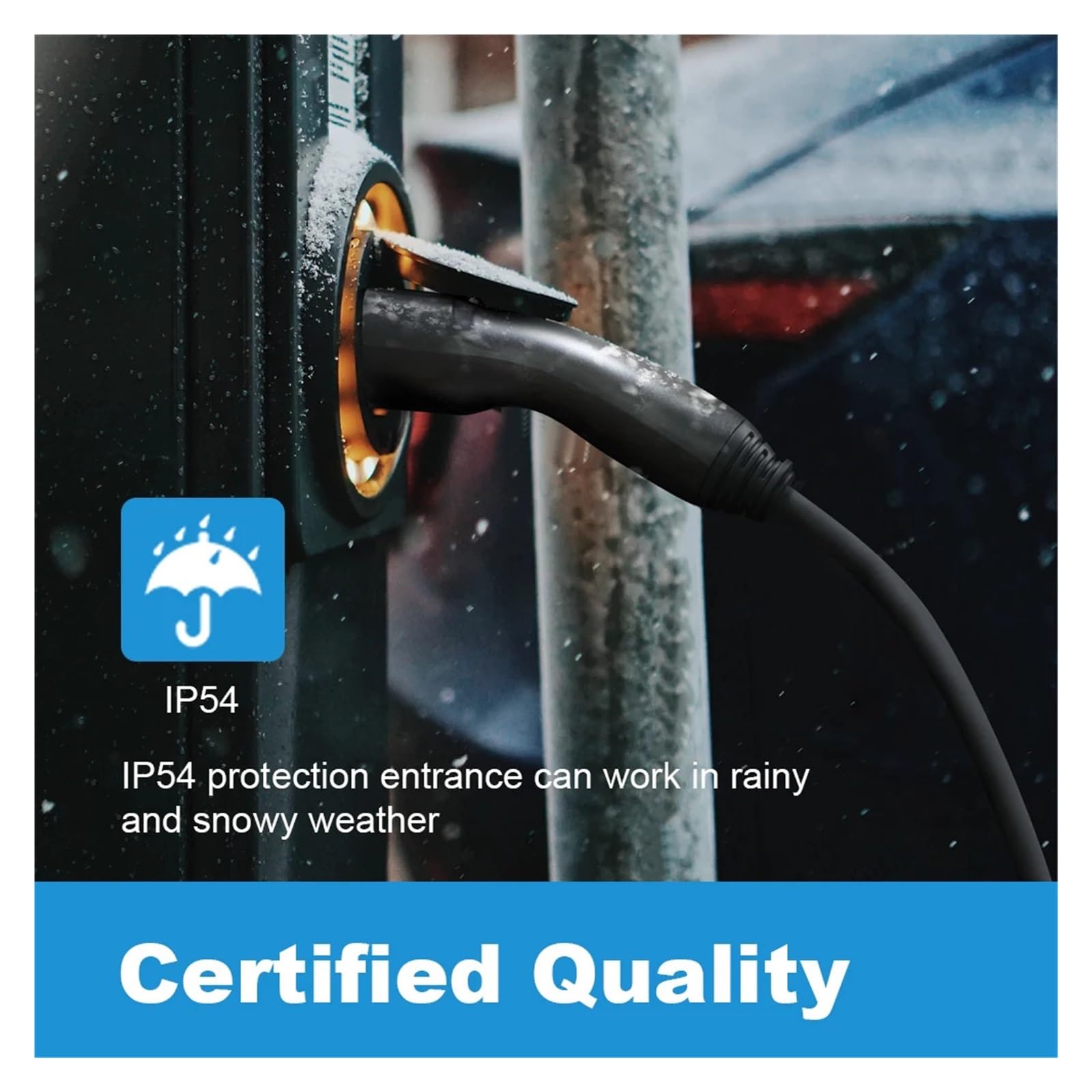 Kabel Do Ładowania EV 32A 7,2KW Jednofazowy Przewód Pojazdu Elektrycznego Stacji Samochodowego Typ 2 EVSE Wtyk Żeński Na Męski Szybki I Stabilny(32A 1 Phase Black)