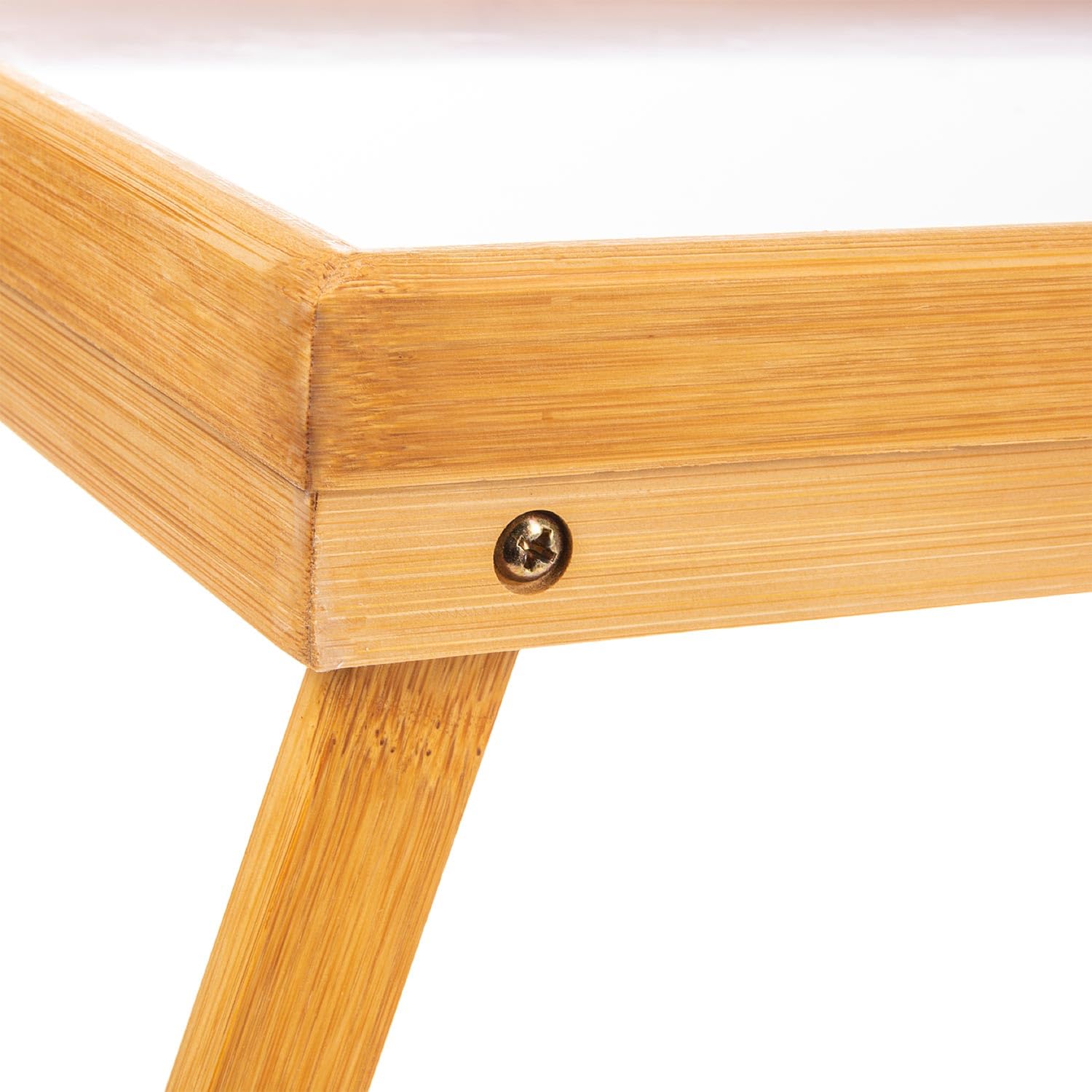 Frühstückstablett Bambus Bett-Tablett Serviertablett Betttisch mit klappbaren Beinen - auch als Lapdesk, Notebook-Tisch verwendbar (Holz)