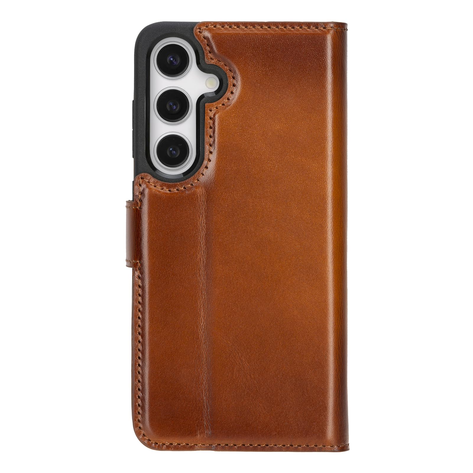 Custodia per Samsung Galaxy S24 Plus (6,7 pollici) – Custodia Premium in vera pelle con funzione Kickstand, Bookcase removibile, chiusura magnetica e tasca per carte
