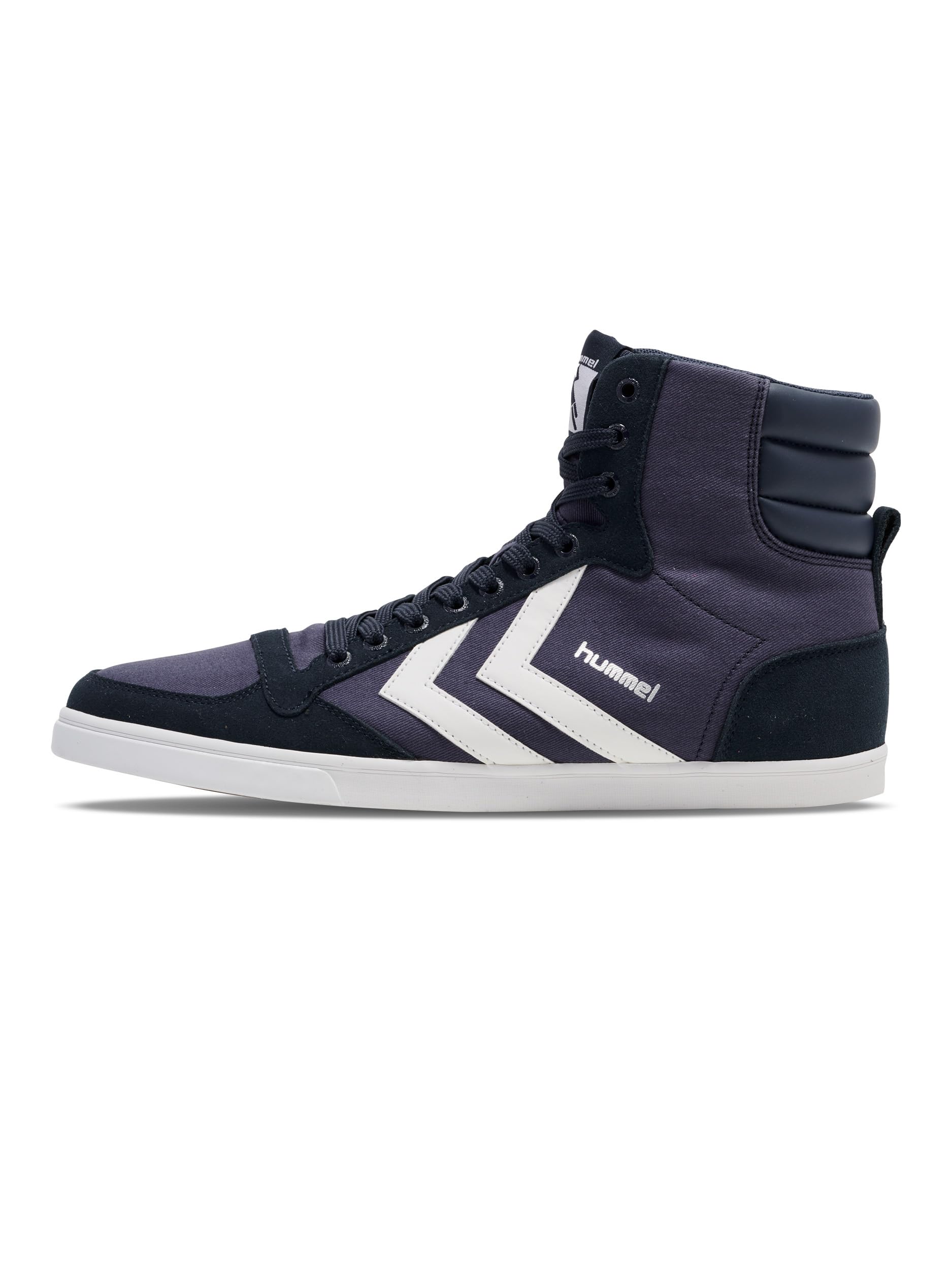 hummel Slimmer Stadil High Top Sneakers Damen & Herren - Hohe Sneaker Erwachsene - Unisex Schuhe aus Canvas - Slim & High-Cut Passform - Normale Schuhweite