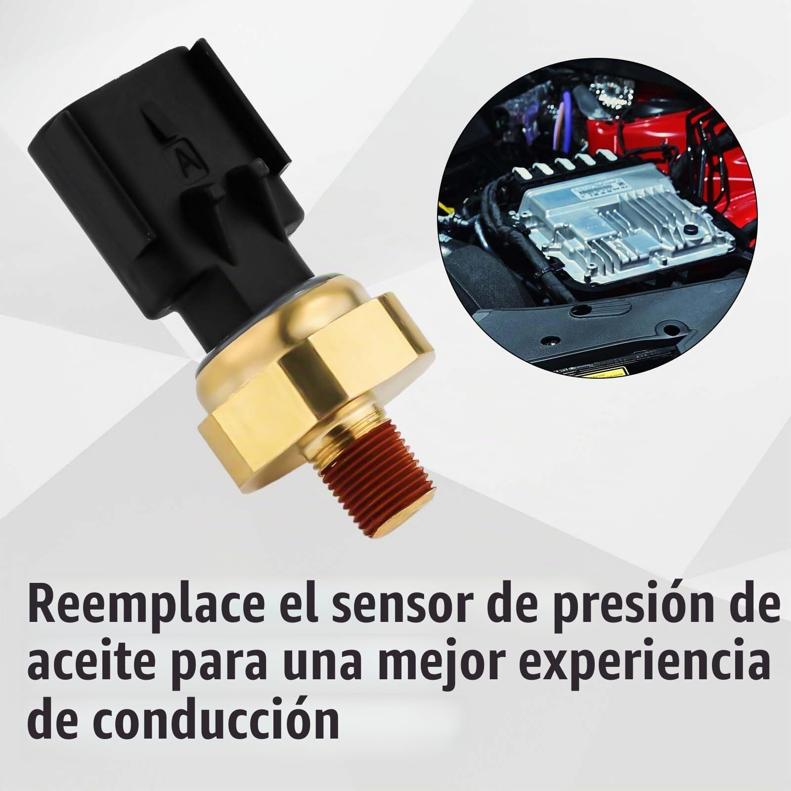 Interruptor Sensor Presión Aceite Motor, Sensor Unidad Envío Presión de Aceite del Emisor Presión Aceite Compatible con Chrysler Dodge Jeep, Reemplaza 5149064AA, 5149062AA, 56028807AB