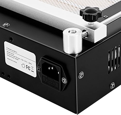 Miniatura 5 de 853A 110V 450W SMD BGA Estación de retrabajo Estación de horno de precalentamiento Placa caliente, Precalentador electrónico infrarrojo,