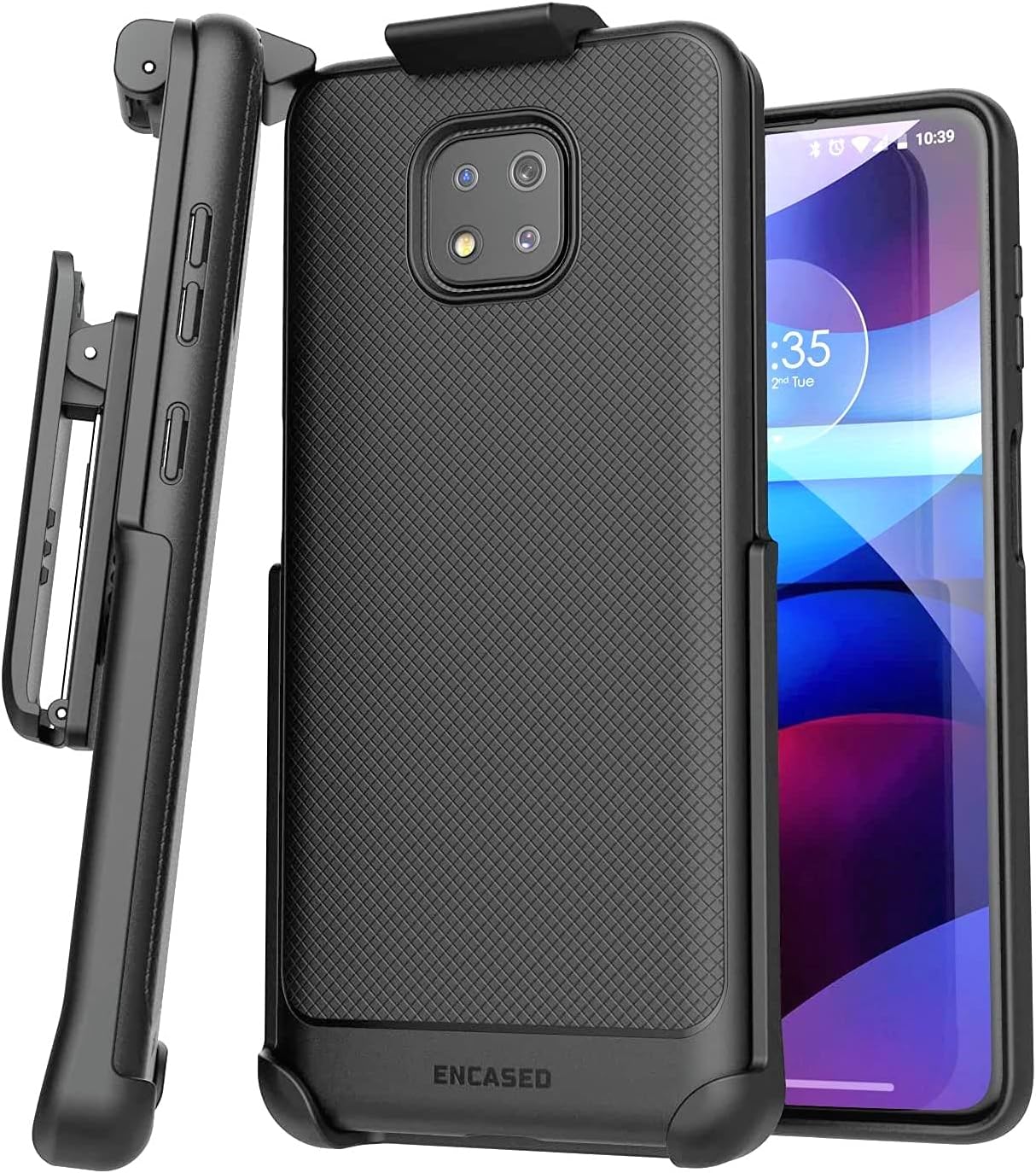 Aazon.co: YhxcY For Oto G Power 2021 Case - 3-in-1 Heavy Duty - Foto 2