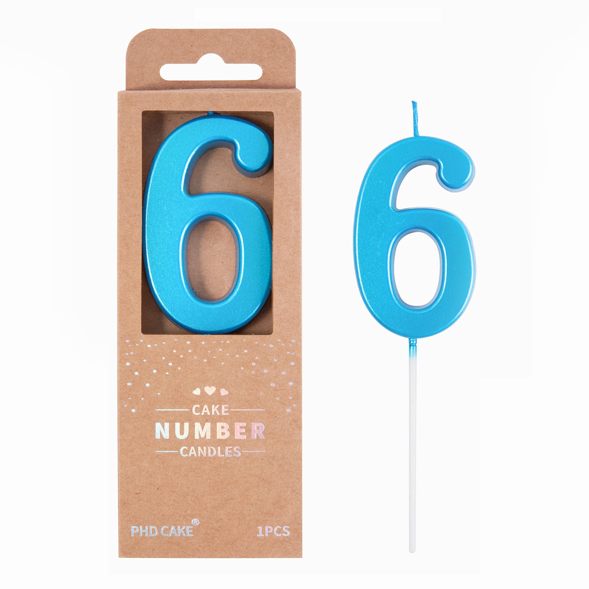Black Birthday Candles - 2 Number Cake Toppers -28