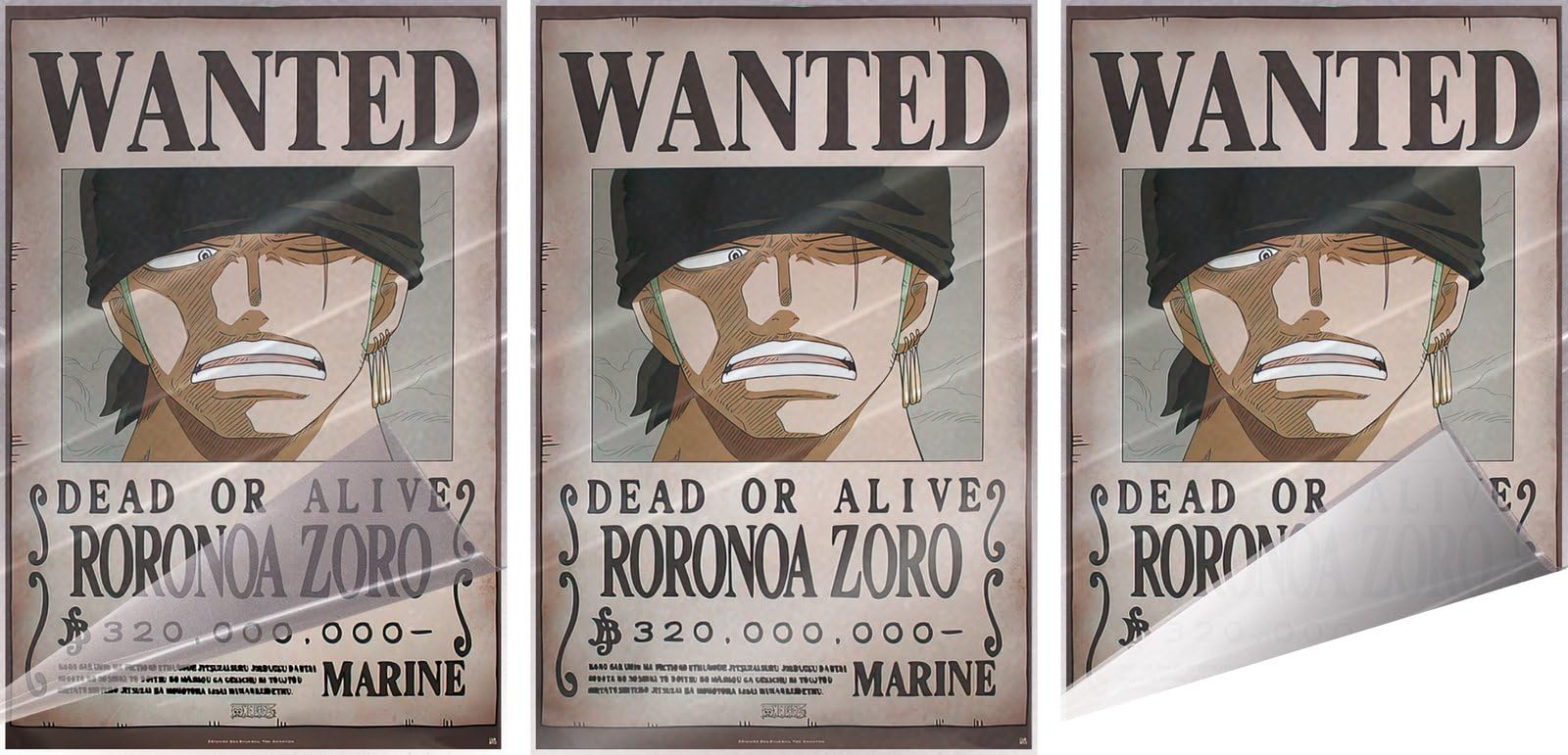Amazon.com: One Piece - Anime Manga Poster (Wanted Dead Or Alive