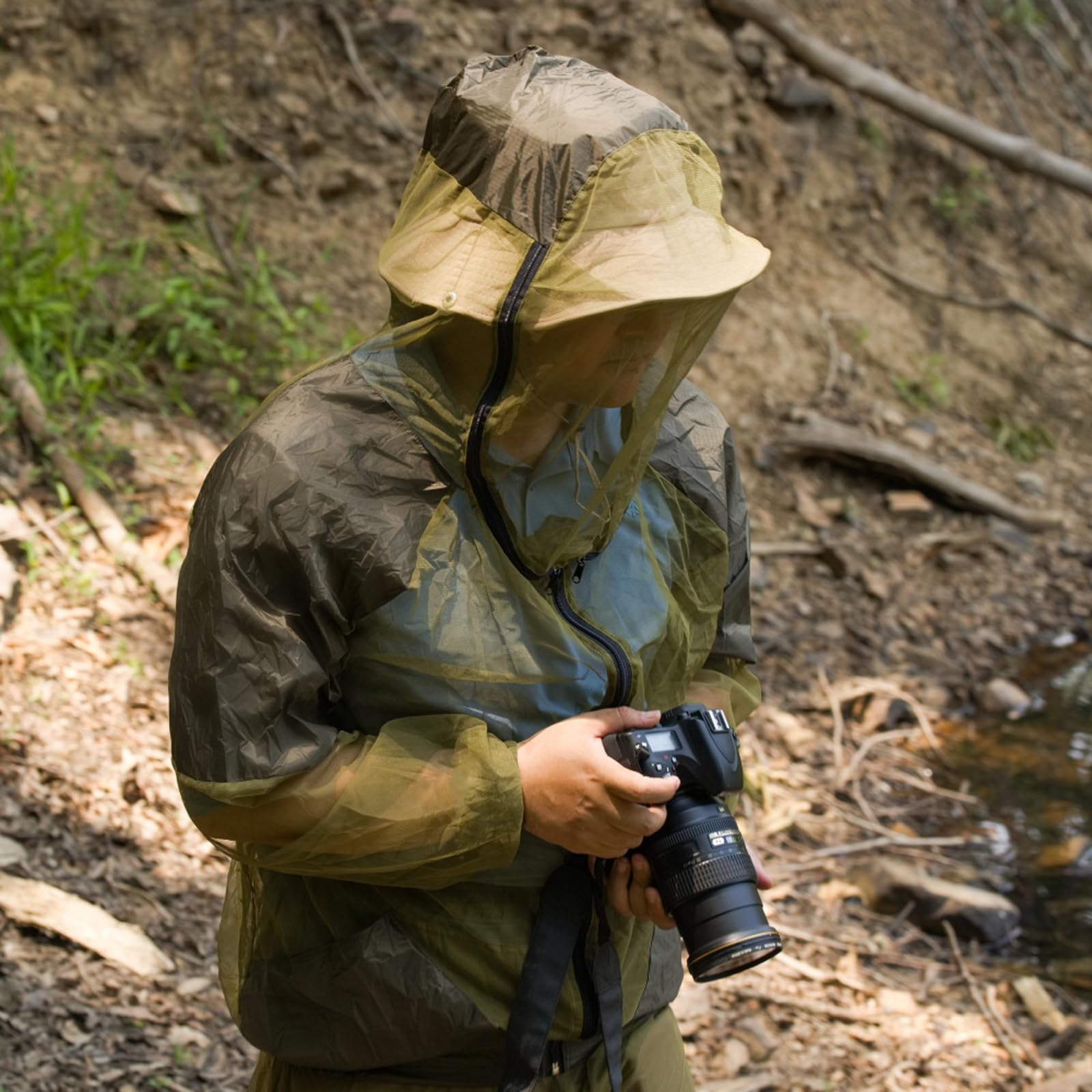 Repellenti per zanzare Tuta esterna Elastici Regolabili Polsini per Escursioni e Campeggio Esplorazione Portatile Abbigliamento da Campeggio