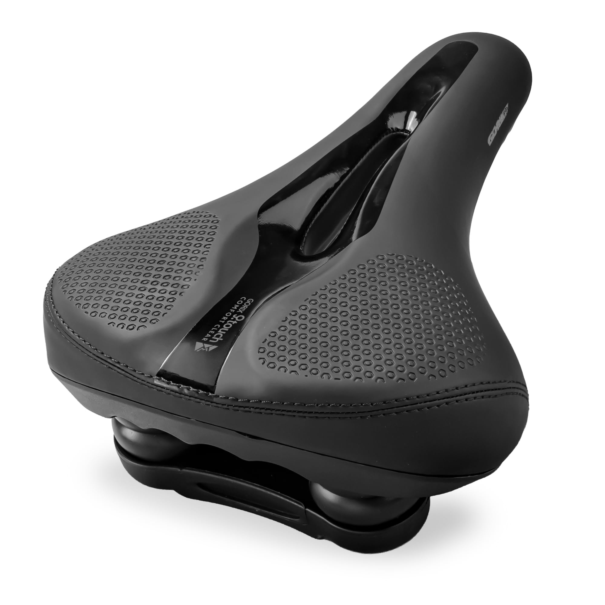 GORIX Sella per bicicletta con molla di sospensione, spessa e confortevole, ad alta repulsione, perforata, per mountain bike (GC-AirMax A2)
