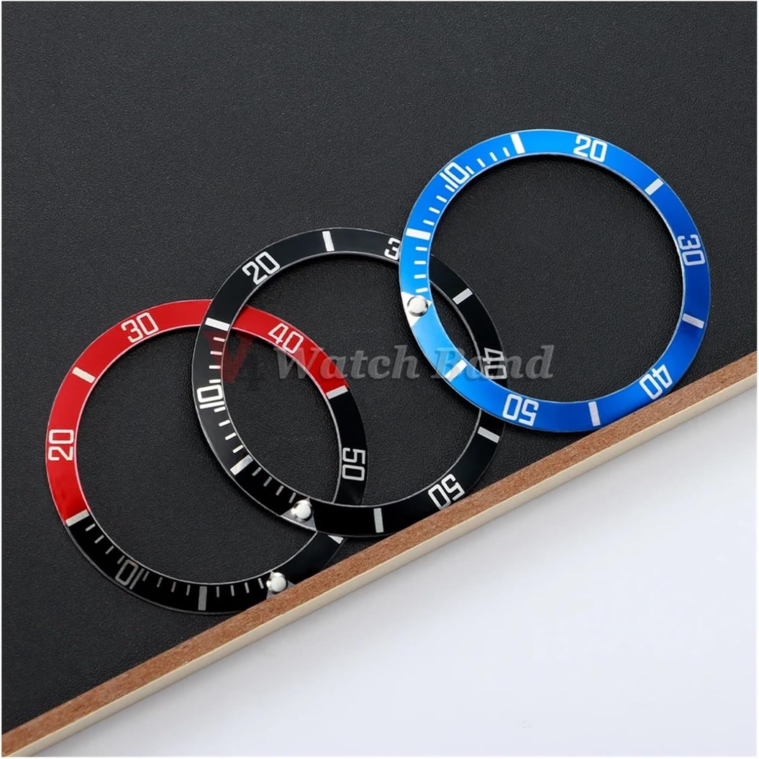 37mm Aluminium Ceramic Watch Bezel Insert Ring