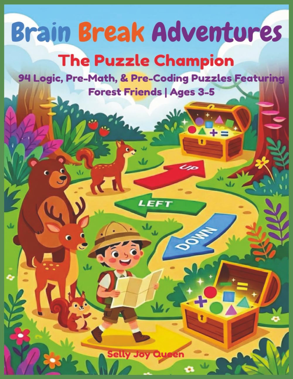 Brain Break Adventures:The Puzzle Champion,94 Logic, Pre-Math, & Pre-Coding Puzzles Featuring Forest Friends | Ages 3-5