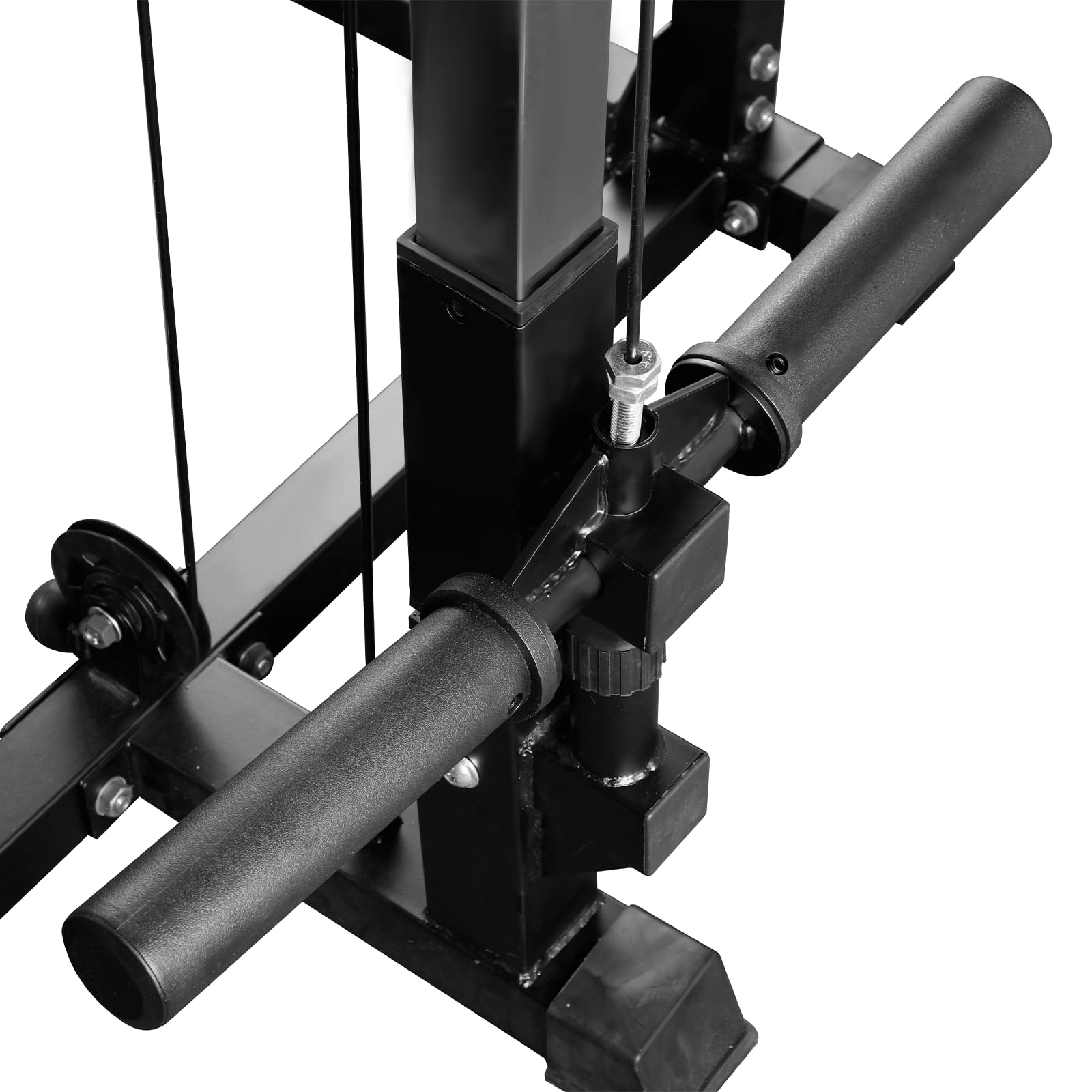Multiestación de Fuerza Rack de musculación, Power Rack Squat, Jaula de Sentadillas, Equipo de Ejercicio de musculación, Gimnasio en Casa,114 x 140 x 220 cm