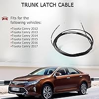 Vista 3 de Cable de cierre de maletero compatible con Toyota Camry 2012-2017, cable de liberación de pestillo que conecta con interruptor de maletero, cable