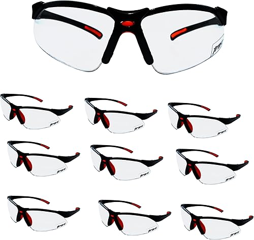 Trained Ready Armed Anteojos de seguridad para mujeres y hombres  ANSI Z87.1 transparentes antiarañazos resistentes a los rayos UV gafas de