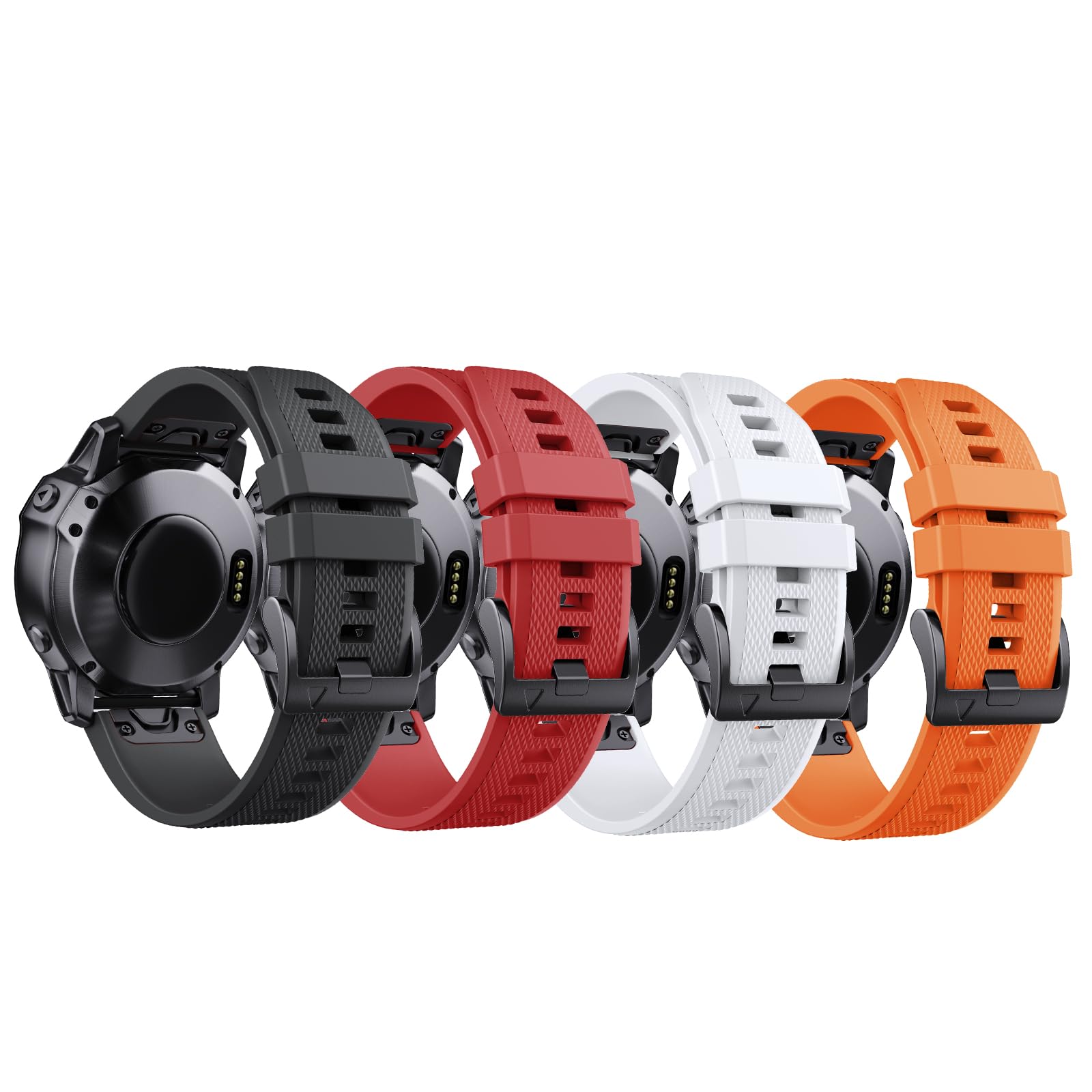 NotoCity Cinturino per Garmin Fenix 3/Fenix 3 HR/5X/Fenix 5X Plus/Fenix 6X/Fenix 6X PRO, 26mm Cinturino di Ricambio in Silicone, Braccialetto Quick-Fit, Colori Multipli